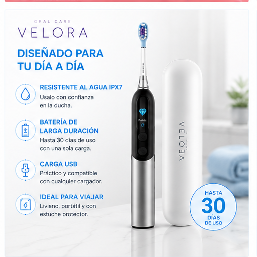 Cepillo Dental Eléctrico Velora - diseñado para el día a día