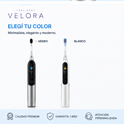 Cepillo Dental Eléctrico Velora - elegí tu color