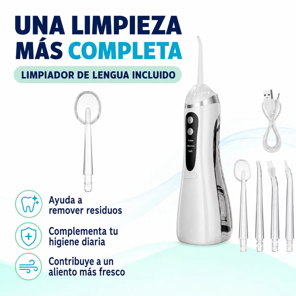 Irrigador Velora - limpiador de lengua incluido