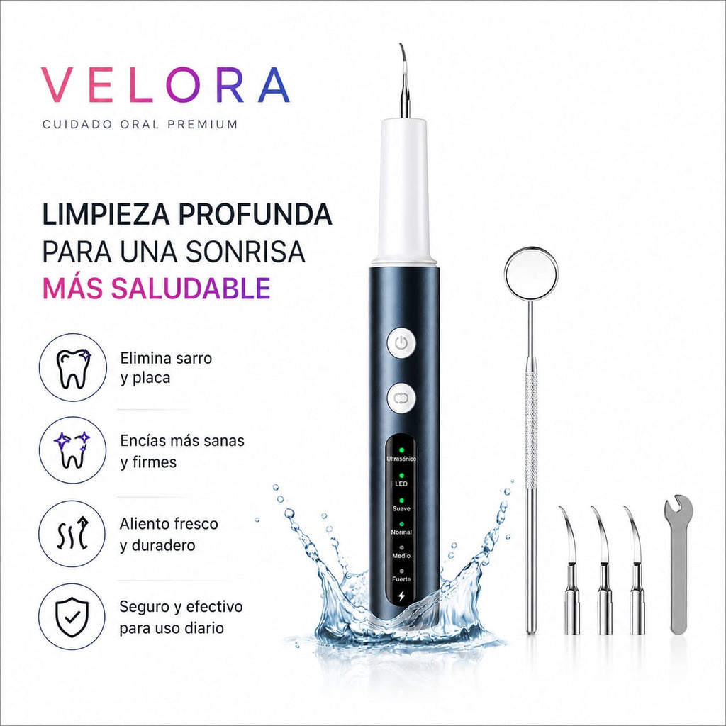 Limpiador Ultrasónico Velora - limpieza profunda