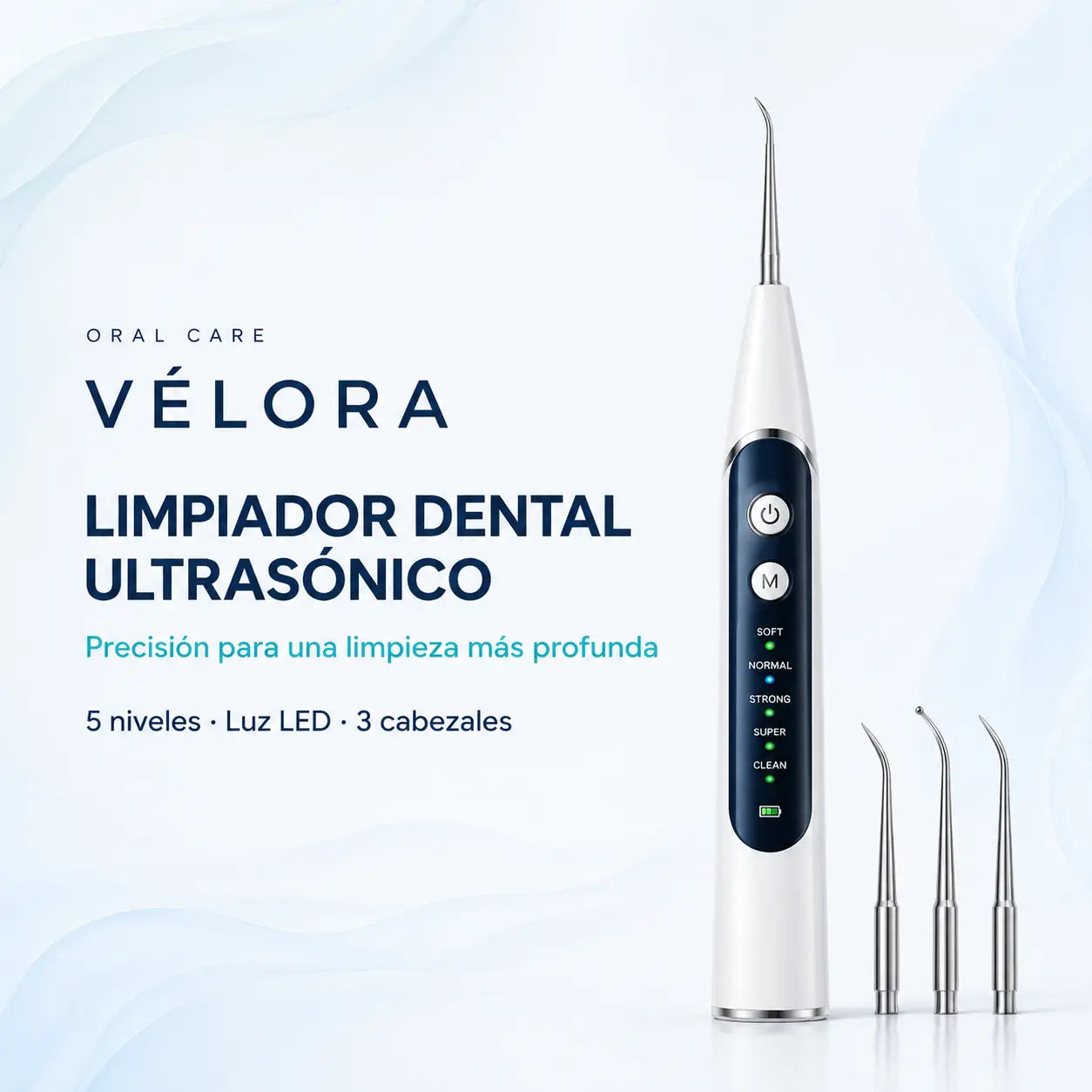 Limpiador Dental Ultrasónico Velora
